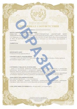 Образец Сертификат СТО 01.064.00220722.2-2020 Кировск Сертификат СТО 01.064.00220722.2-2020 